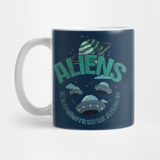 Aliens Extraterestrial Attack Mug